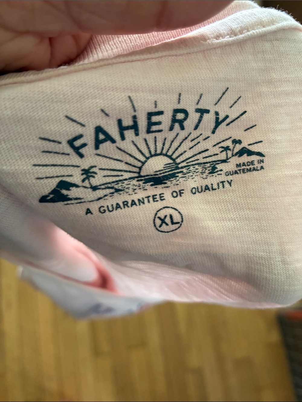 Faherty Light Pink California Sunset Graphic Tee - Picture 3 of 4